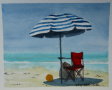 Sous le parasol